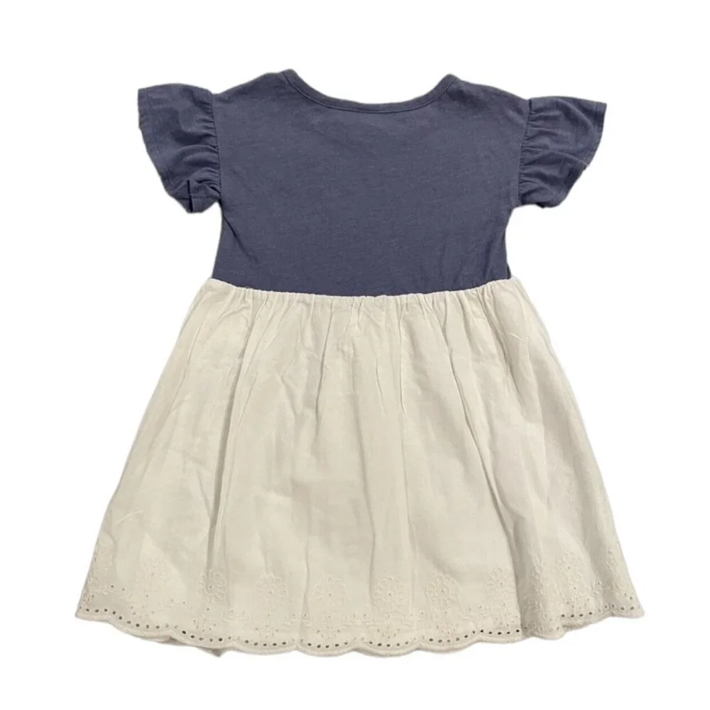 Baby Gap 3Y Blue & White Eyelet Dress